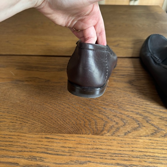 Santoni‎ Dark Brown Leather Loafers Made in Italy - Picture 13 of 16